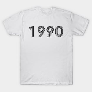 Year 1990 - Born in the 90s - Black T-Shirt